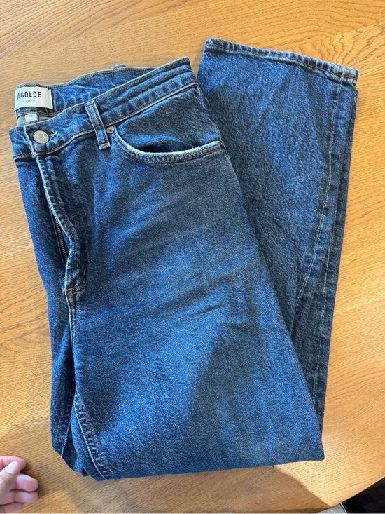 Agolde Denim - Agolde Women's Dark Blue Ankle Crop Jeans
